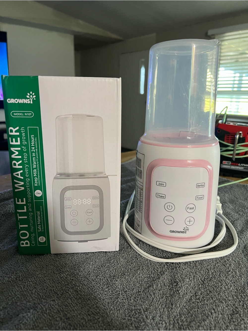 Pink Bottle Warmer - Electric Baby Bottle Heater